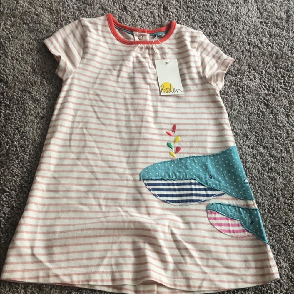 Baby Boden Girls Whale Dress